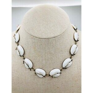 Super heavy volmer Bahner Denmark sterling silver Lily pad enamel necklace